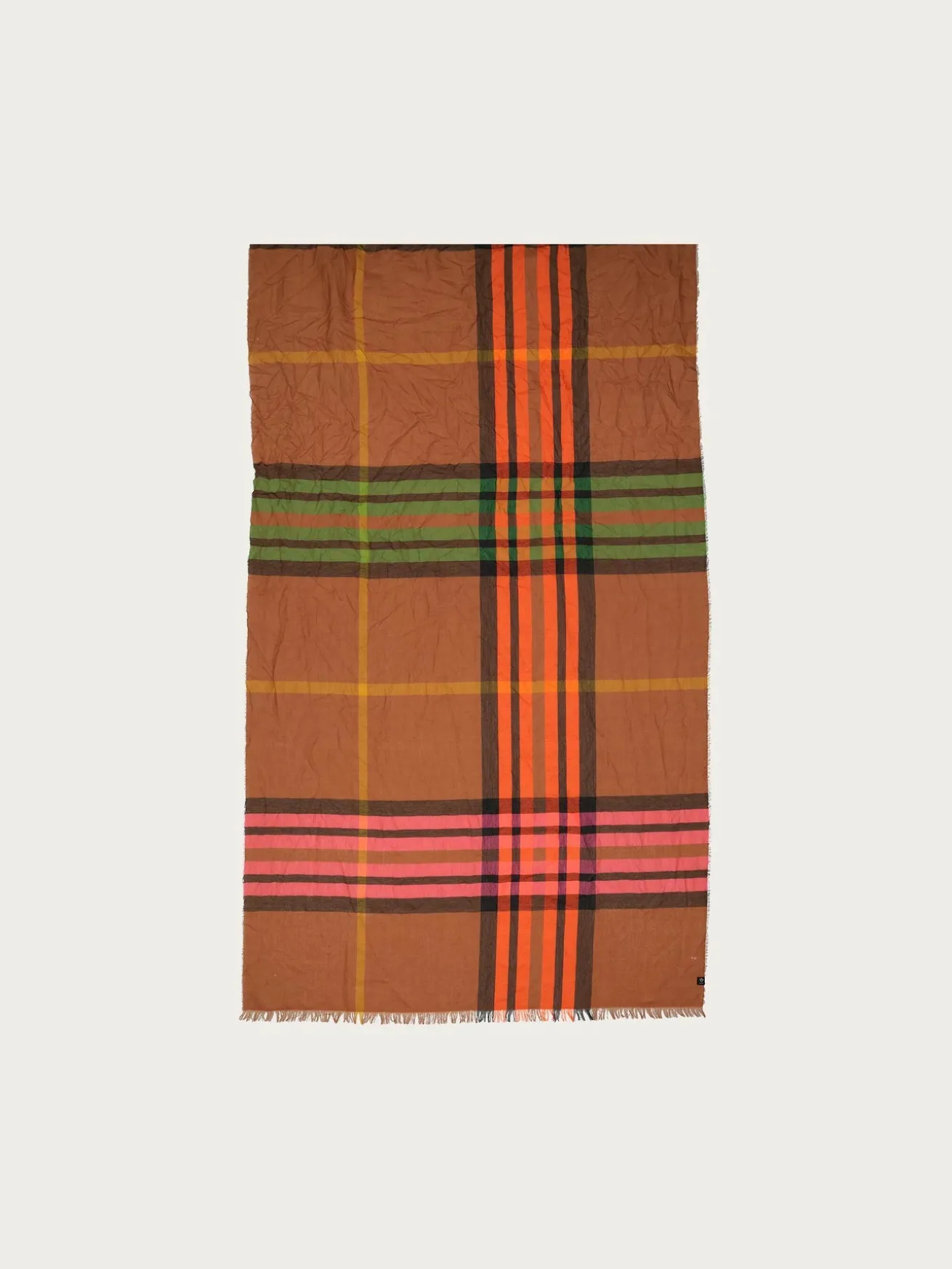 Sustainability Edition - Leichte Stola mit FRAAS Plaid Karo