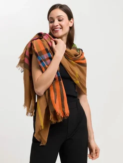 Sustainability Edition - Leichte Stola mit FRAAS Plaid Karo