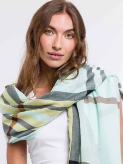 Sustainability Edition - Leichte Stola mit FRAAS Plaid Karo