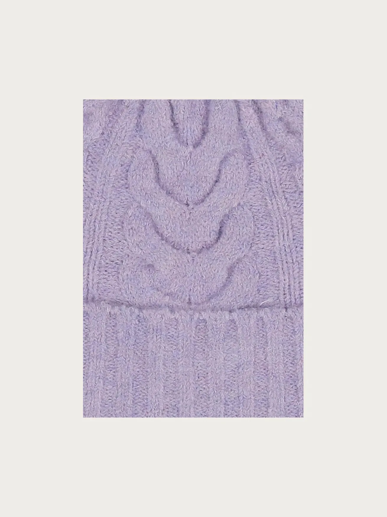 Sustainability Edition - Strickmütze mit Zopf-Mustern