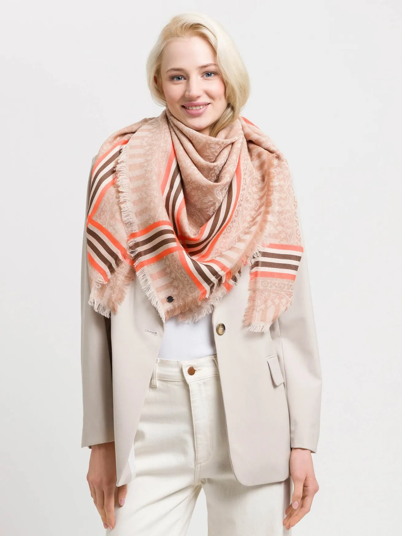 Tuch mit Paisley-Muster in Wollmischung