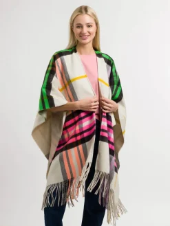Wendbarer Poncho FRAAS Plaid Karo / Uni