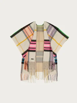 Wendbarer Poncho FRAAS Plaid Karo / Uni