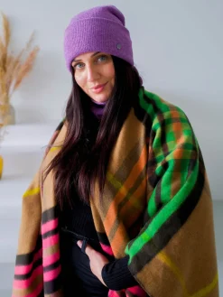 Wendbarer Poncho FRAAS Plaid Karo / Uni