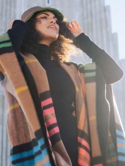 Wendbarer Poncho FRAAS Plaid Karo / Uni