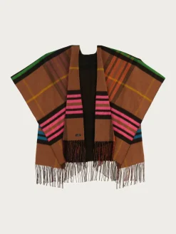 Wendbarer Poncho FRAAS Plaid Karo / Uni