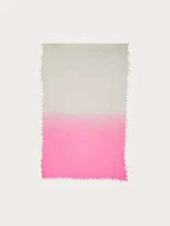 Wollschal im Ombré-Design