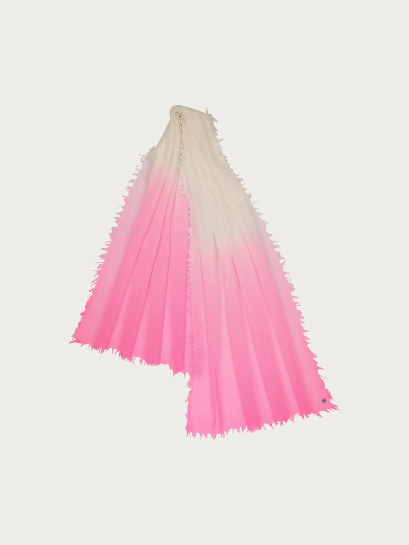 Wollschal im Ombré-Design