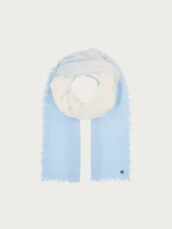 Wollschal im Ombré-Design