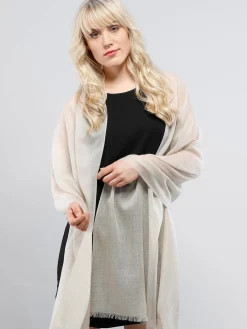 Zarte einfarbige Pashmina aus reinem Kaschmir