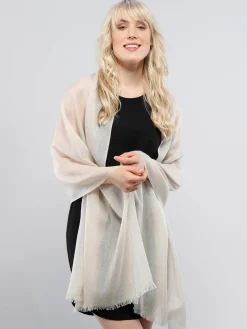 Zarte einfarbige Pashmina aus reinem Kaschmir