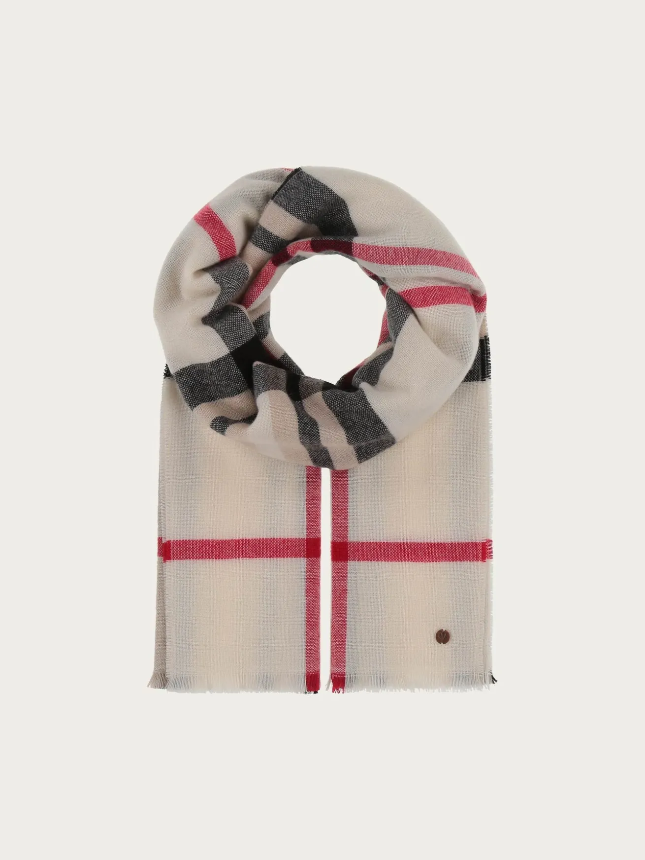 Zarte Stola mit FRAAS Plaid Karo aus reinem Kaschmir