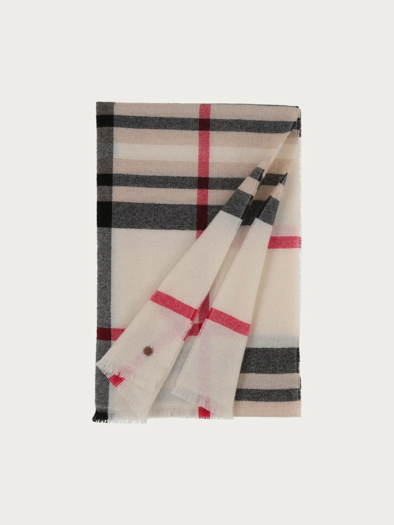 Zarte Stola mit FRAAS Plaid Karo aus reinem Kaschmir