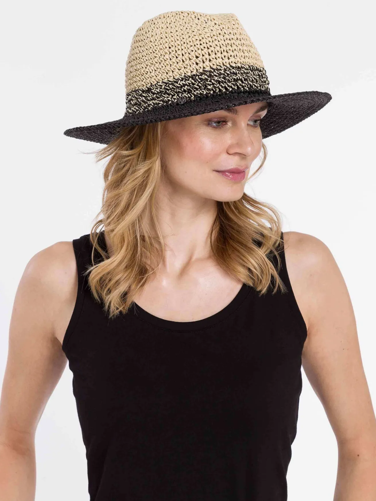 Zweifarbiger Loevenich Fedora aus Papier